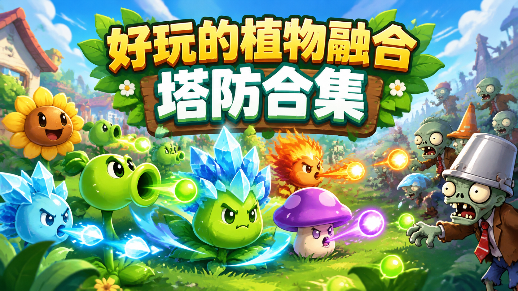 好玩的植物融合塔防合集