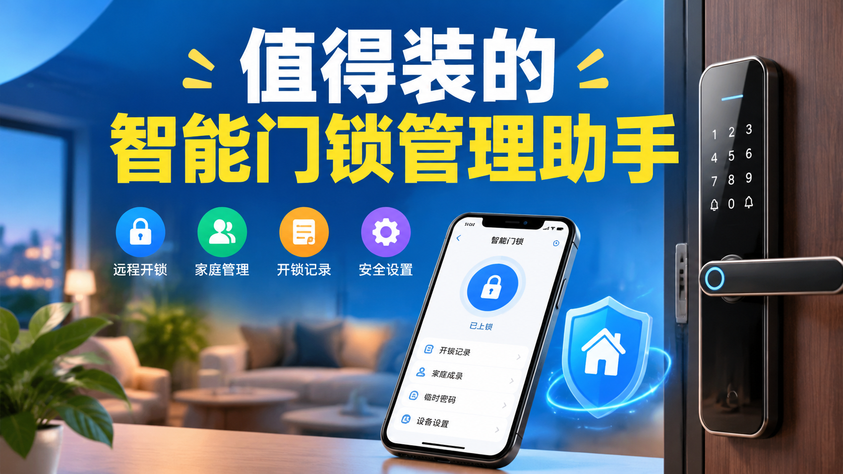 值得装的智能门锁管理助手