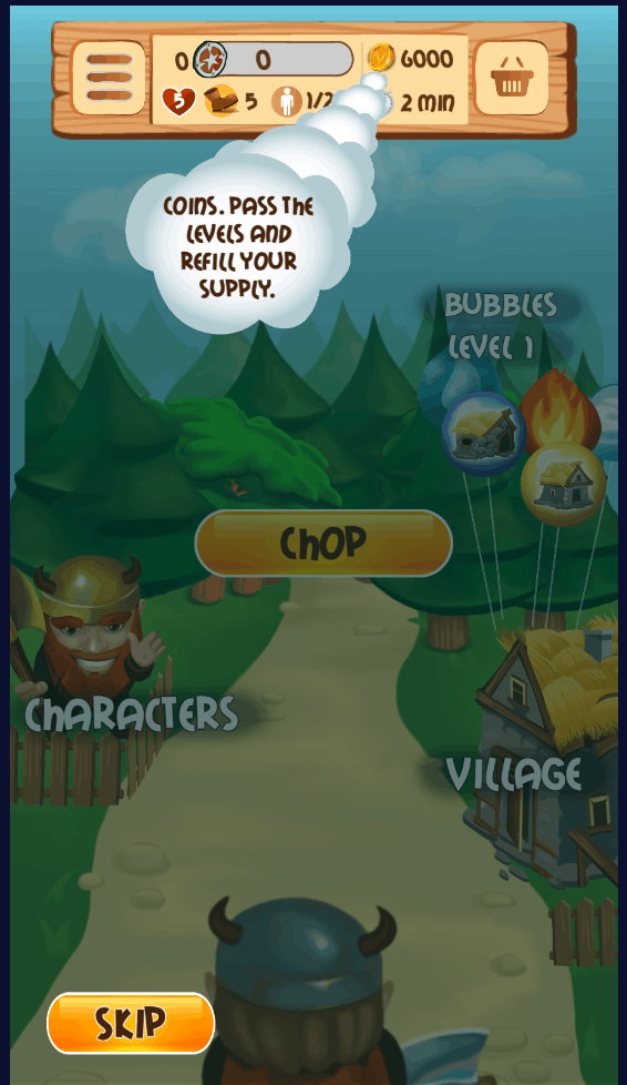 Match 3 games Viking Lumberjack（维京人消除和迷宫）安卓版截图3