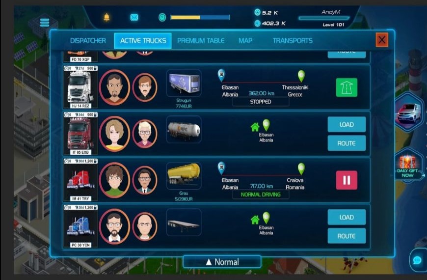 Virtual Truck Manager 2(虚拟卡车经理2免广告获得奖励版) 1.0.20修改版截图3