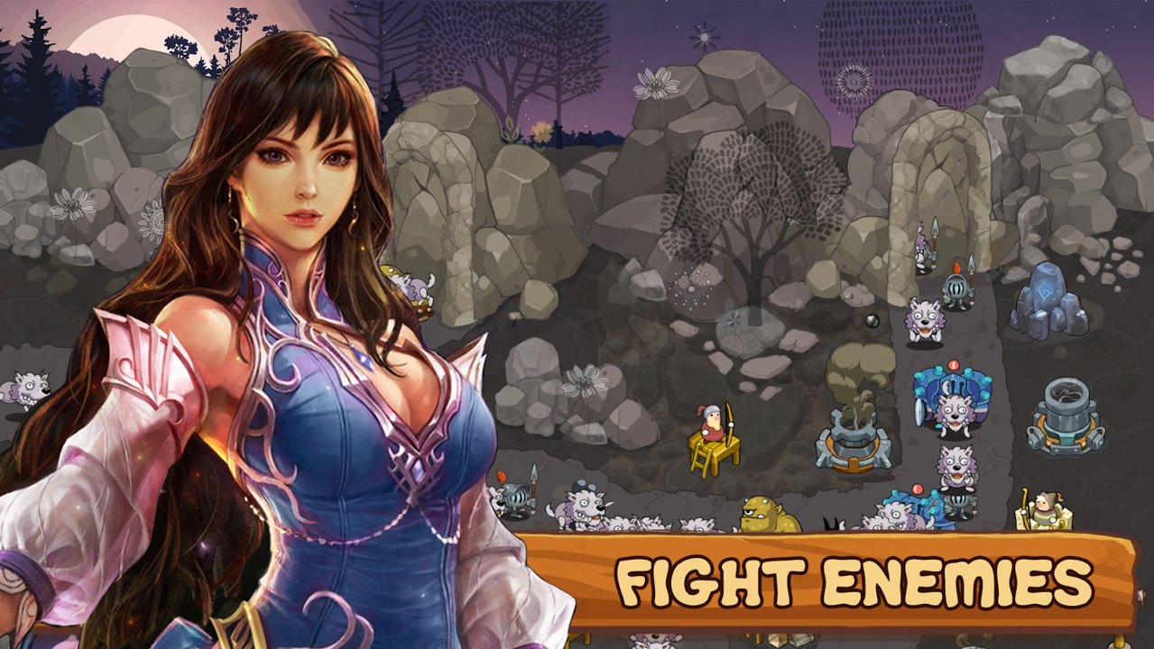 Tower Defense Legends: Mercenary Stories(塔防王国进阶领域安卓最新版)游戏安卓最新版下载截图1