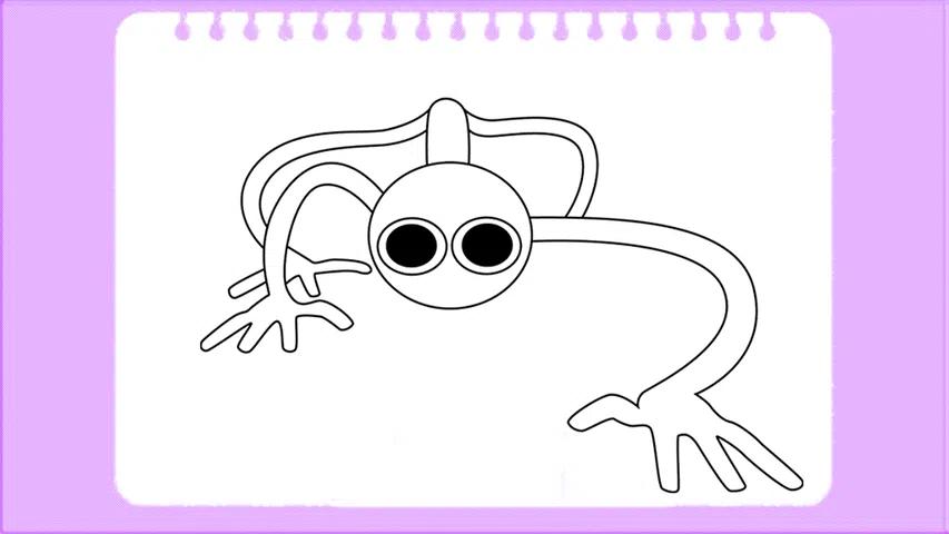 紫色彩虹朋友着色官方版手机版(Purple Family Coloring)截图3