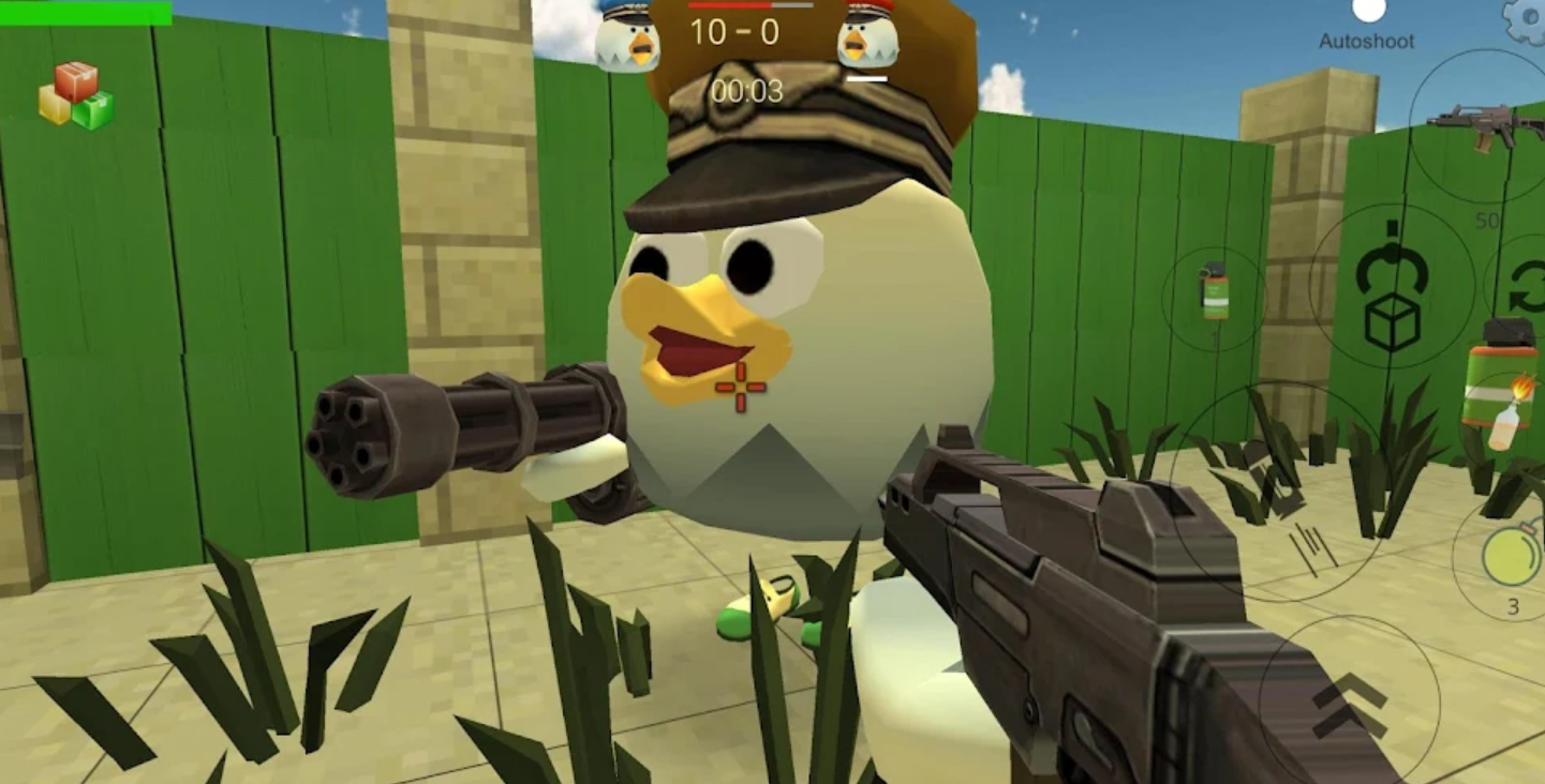 鸡枪无限金币版（Chicken Gun）截图1