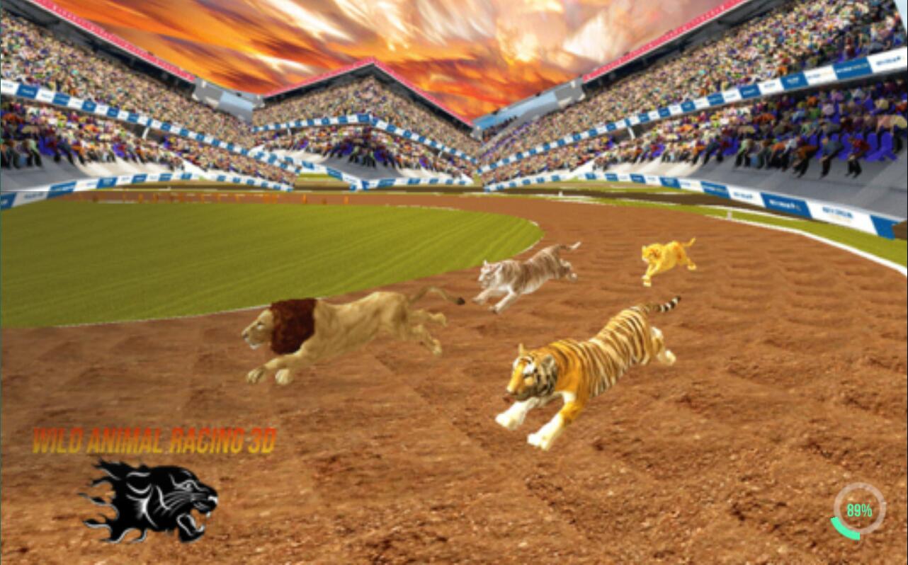 Wild Lion Dog Tiger Animal Racing Smulator 3d(疯狂丛林动物竞速官方版)游戏最新版下载截图3