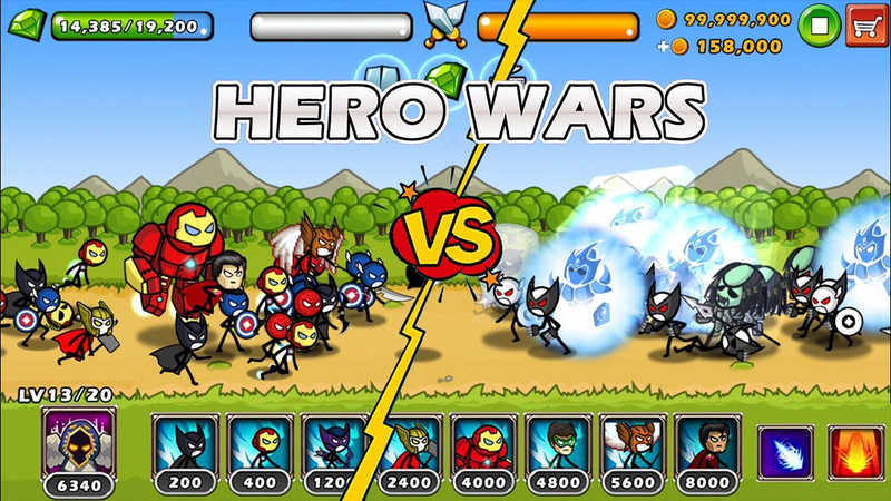 英雄战争超级火柴人防御内购破解版（HERO WARS Super Stickman）游戏官方版截图4