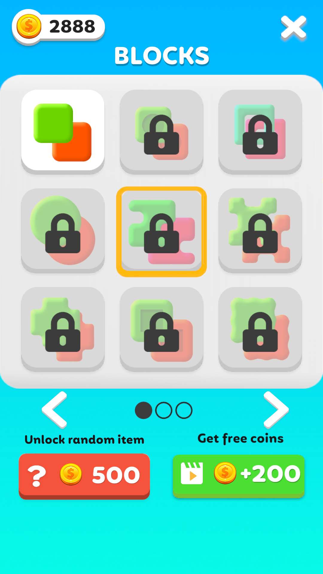 方块碰撞无限金币版游戏截图1