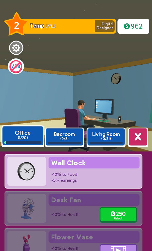 Work Home 3D(早安打工人无限货币版)截图4