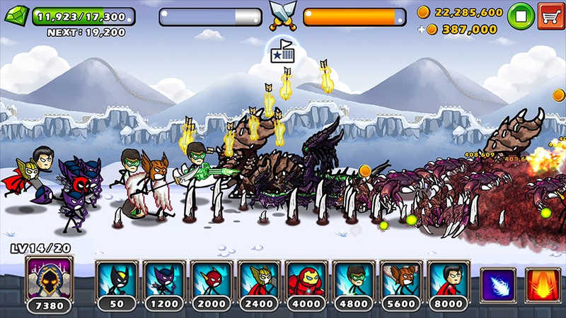 英雄战争超级火柴人防御内购破解版（HERO WARS Super Stickman）游戏官方版截图2