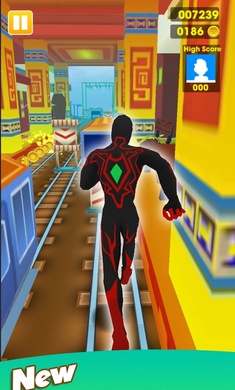 超级英雄奔跑地铁奔跑者最新版(Superhero Run)截图4