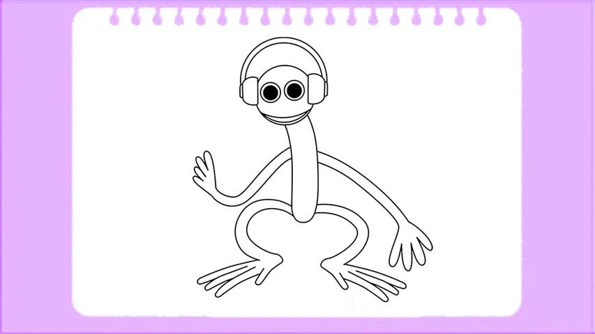 紫色彩虹朋友着色官方版手机版(Purple Family Coloring)截图1